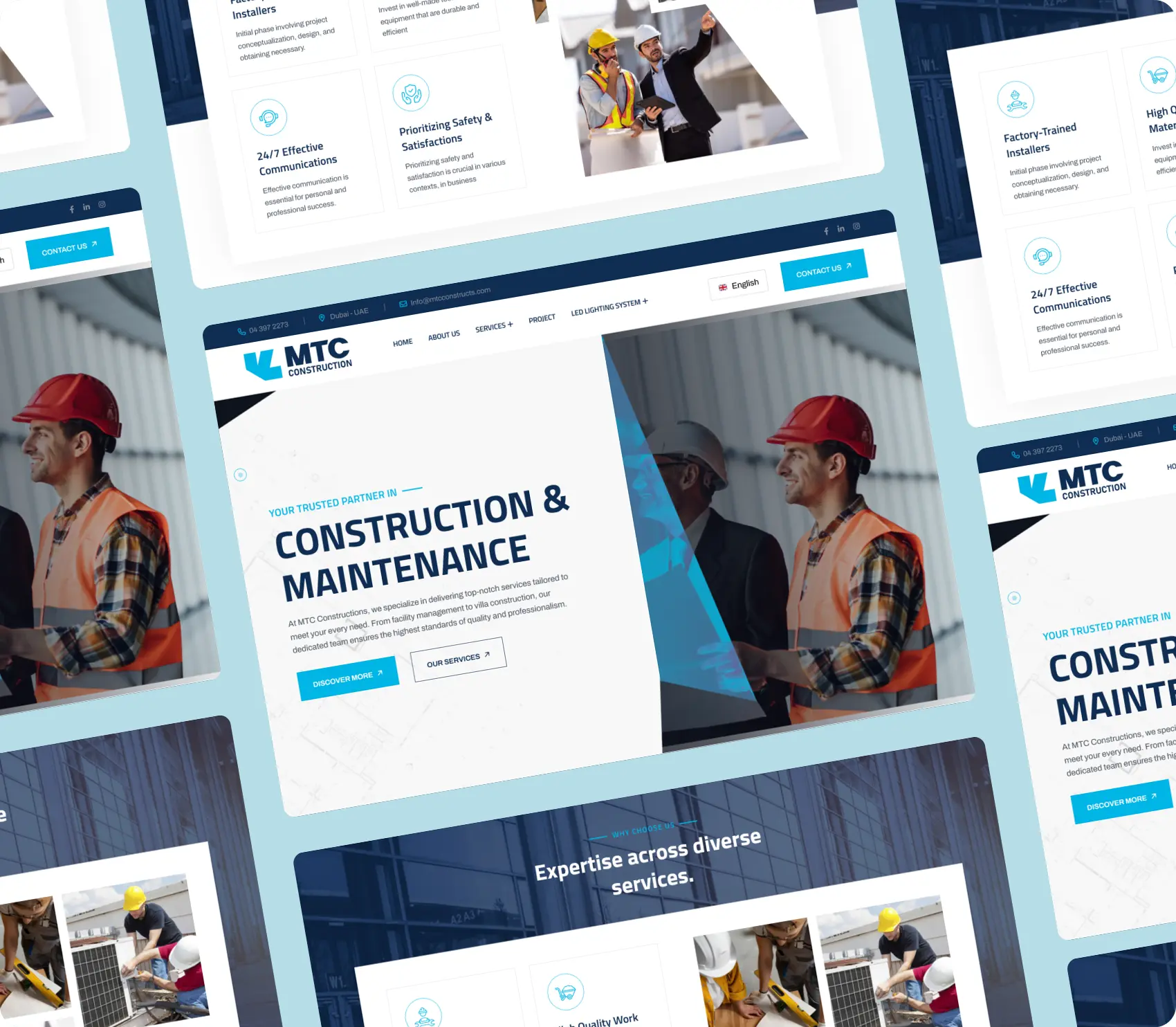 Website designed for UAE business