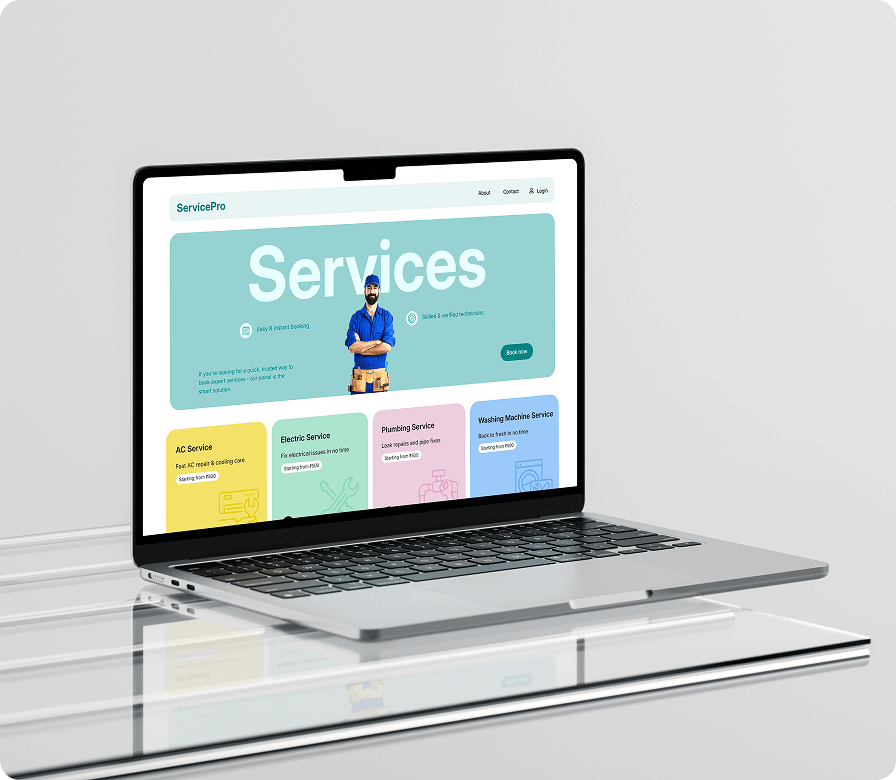 Customer facing website