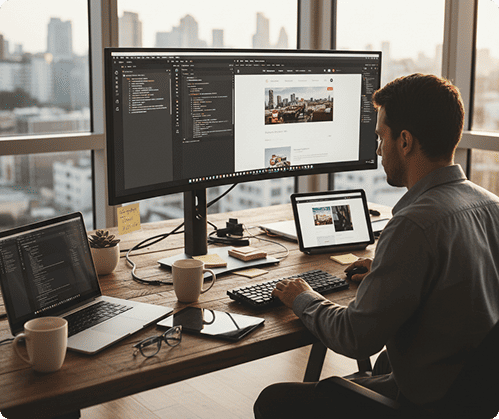 Custom business website development agency in India